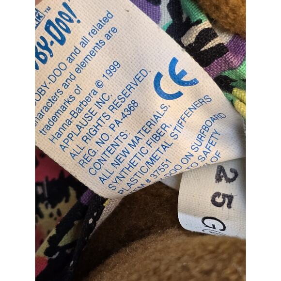 Vintage Scooby Doo Plush with Surf Board 1999 by Applause 12" Posable - Picture 8 of 9